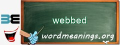 WordMeaning blackboard for webbed